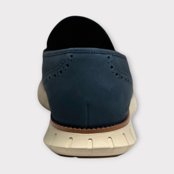 Mens Cole Haan Remastered Penny Loafer in Navy Blazer Nubuck. C40537